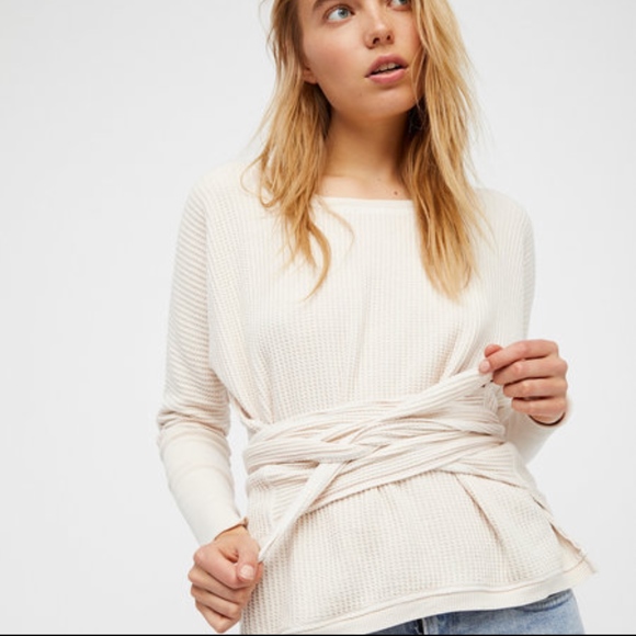 Free People Sweaters - Free People White/Cream wrap sweater